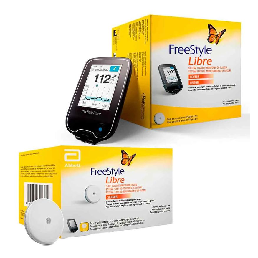 FreeStyle Libre Kit Sensor + Leitor de Glicose
