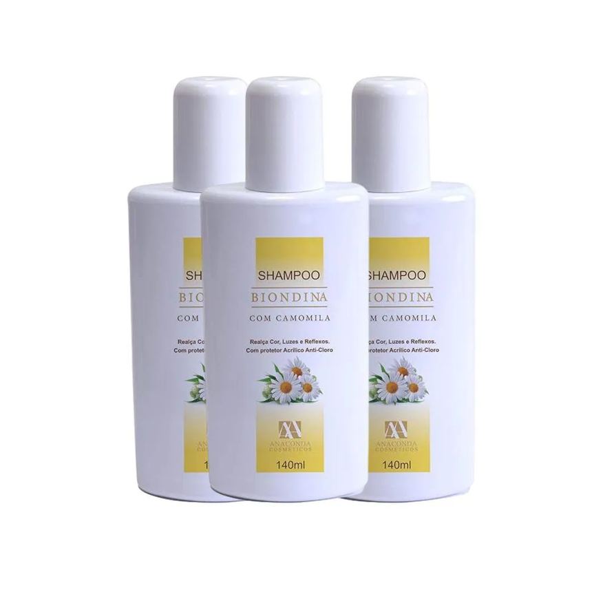Anaconda Kit Clareador Natural Biondina Plus 140ml (3 Unidades)