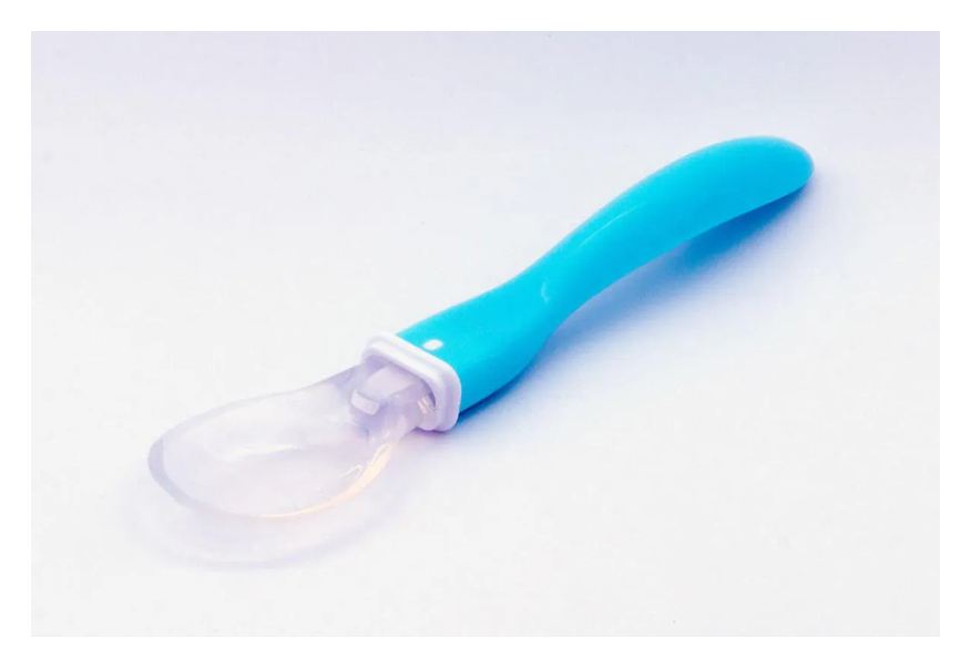 Ibimboo Colher Soft Spoon 8m+ Ergonômica Azul