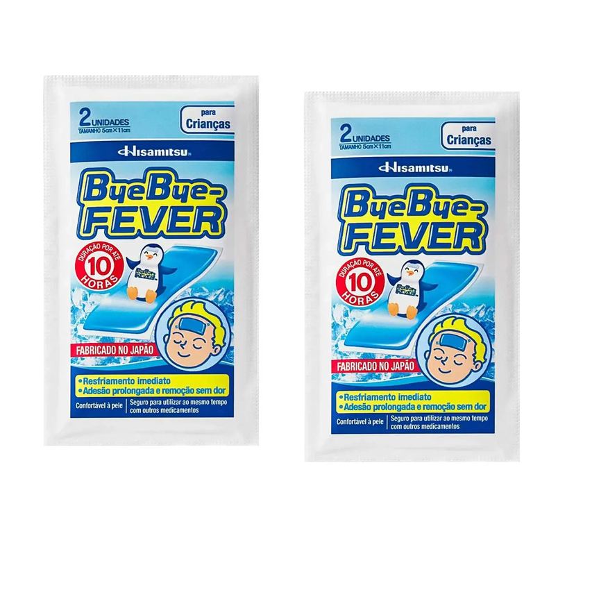 hisamitsu Kit 02 Bye Bye-fever para Crianças 10 Horas 2un