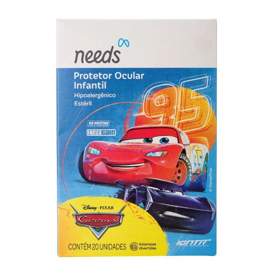 Needs Protetor Ocular Infantil Carros Estéril 20 unidades