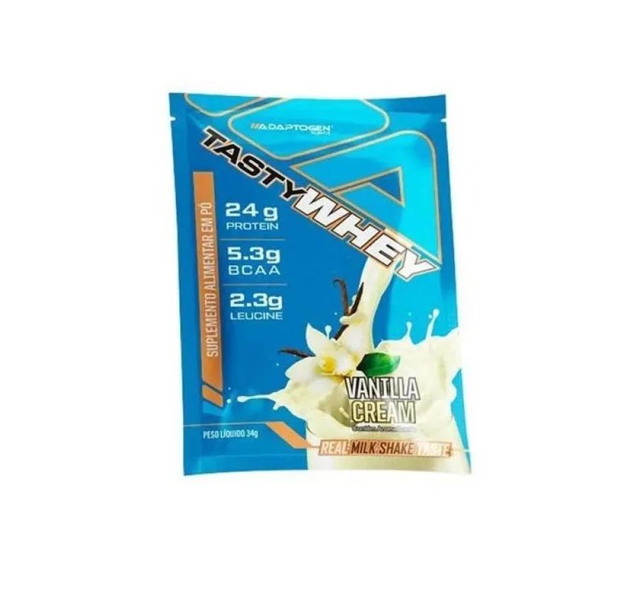 Adaptogen Tasty Whey Sachê - Sabor: Vanilla Cream (34g)