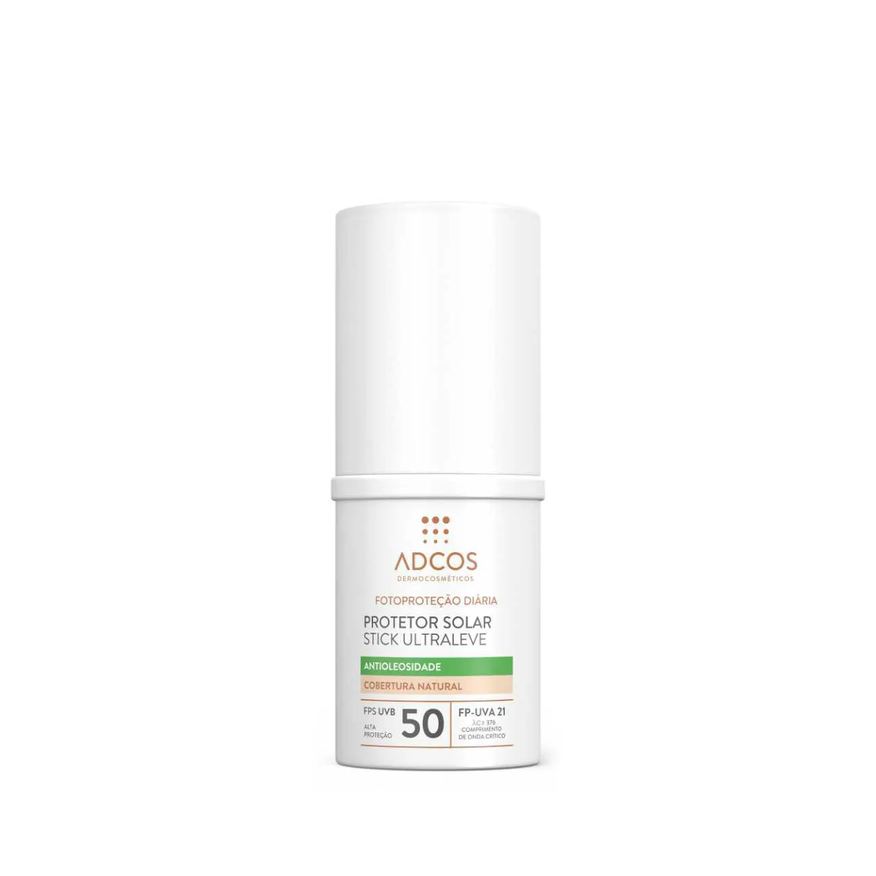 Adcos Protetor Solar Facial em Bastão Ultraleve FPS50 Beige 15g