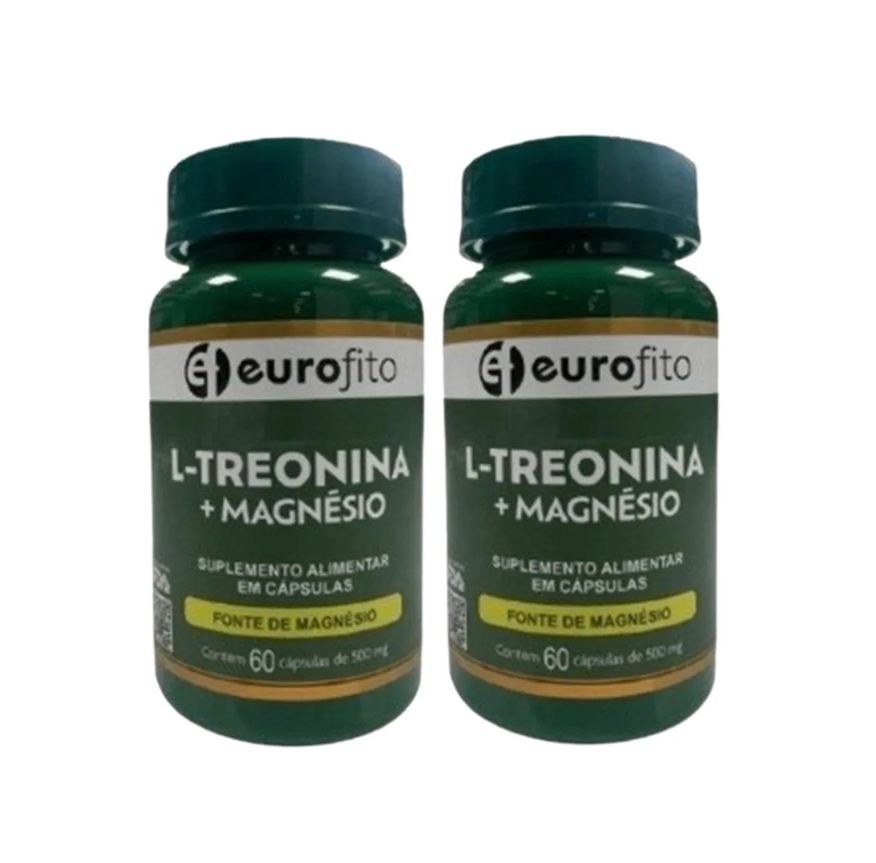 Eurofito Kit 2 Suplemento L-treonina+magnesio 60 cápsulas