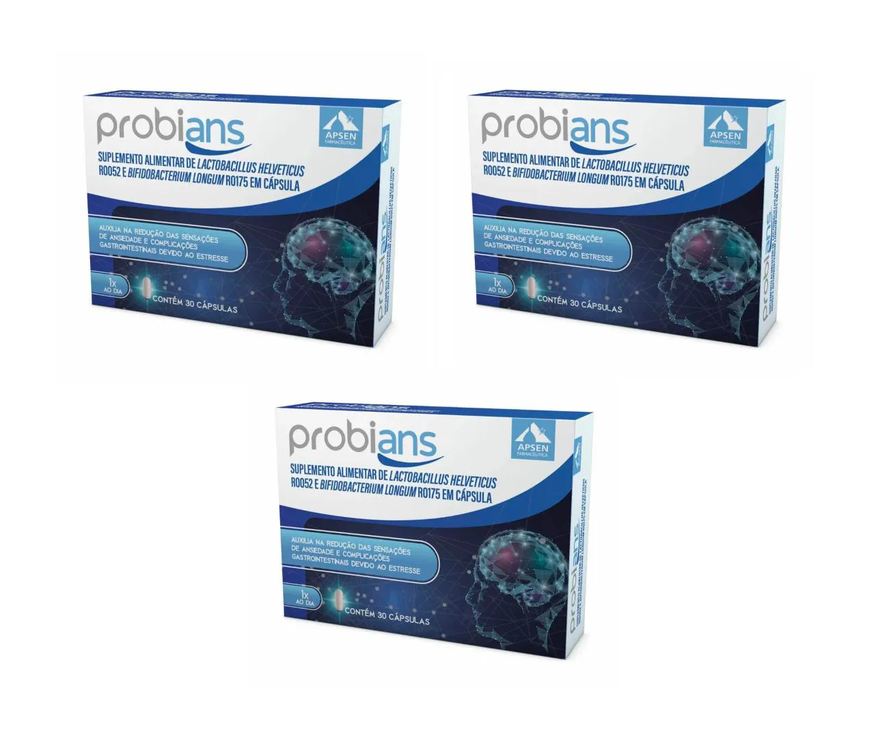 Apsen Kit 3 Suplemento Probians Lactobacillus 30cps