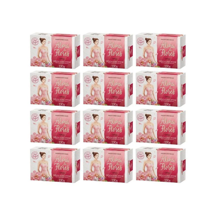 Alma de Flores Sabonete 130g Floral Intense - Kit C / 12un