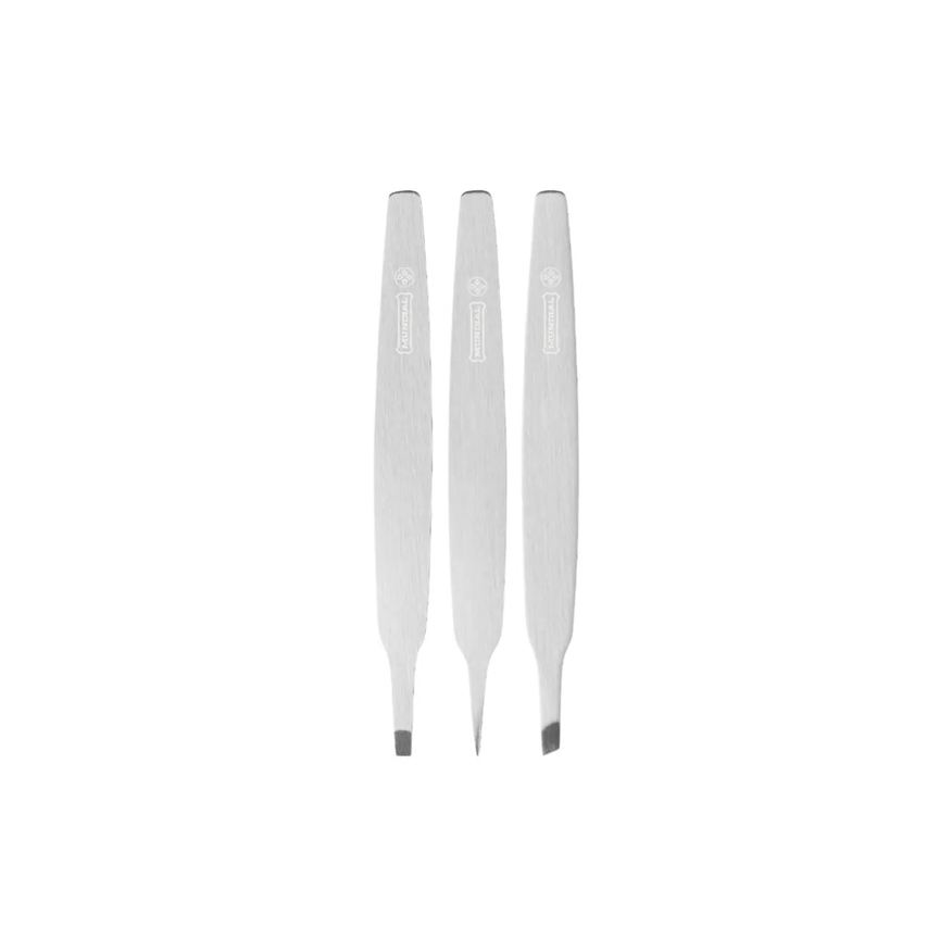 12 Kit Pinças de Sobrancelha Bc-394 Profissional Aço Mundial