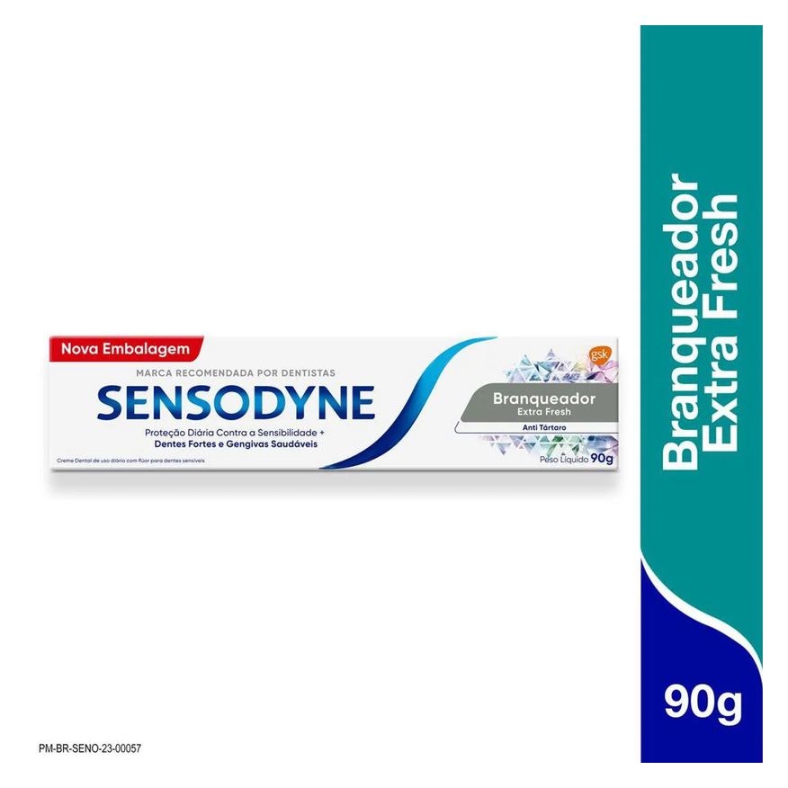 Sensodyne Creme Dental Branqueador Extra Fresh Antitártaro 90g