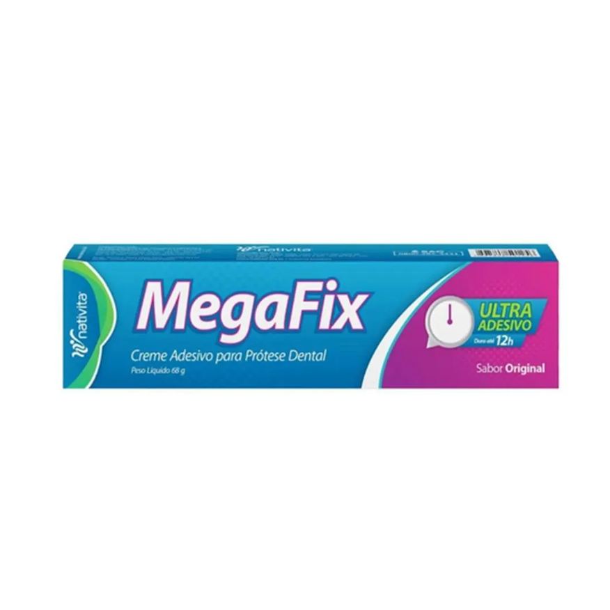 Nativita Megafix 68g Fixador de Dentadura Fixaçao Duradoura 12 Horas