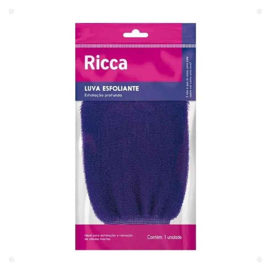 Big Universo Luva Esfoliante Corporal Ricca Roxa Cód.3442