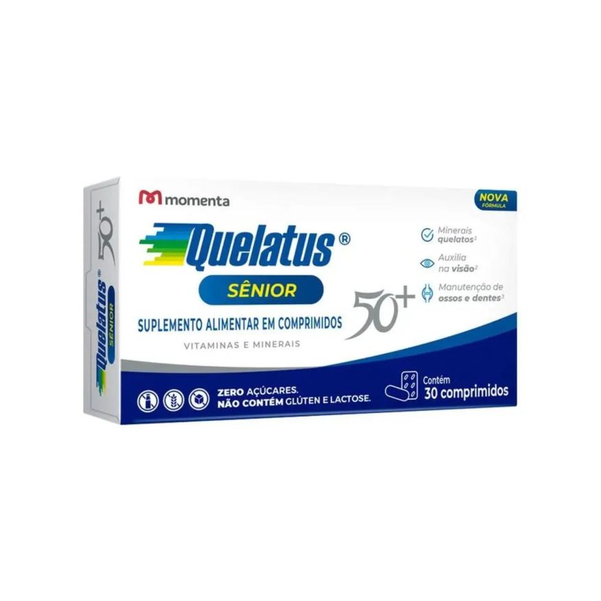 Momenta Suplemento Alimentar Quelatus Sênior 50+ 30Cpr