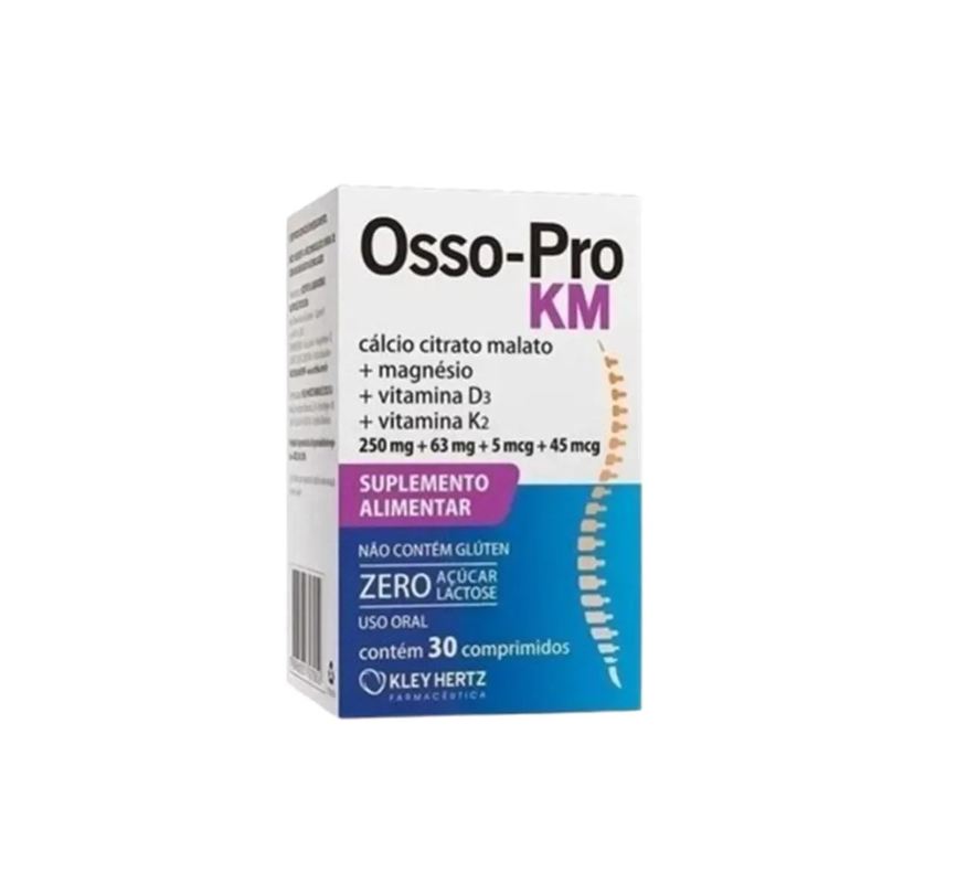 Kley Hertz Osso Pro Km 30 comprimidos - Cálcio Magnésio D3 e K2