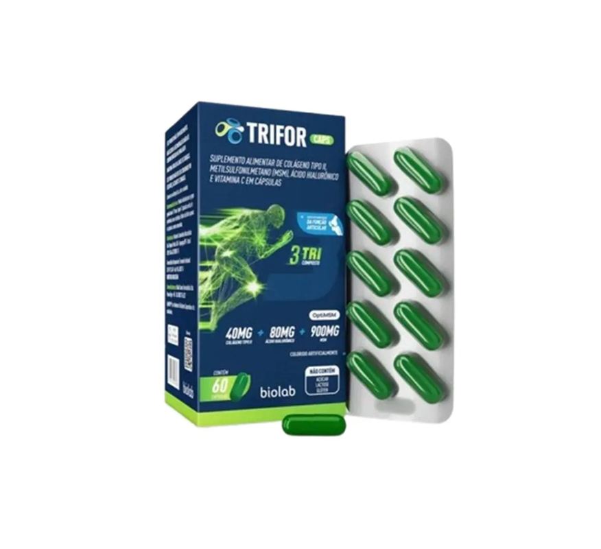 Trifor Suplemento Colágeno Tipo 2 60 cápsulas - Biolab
