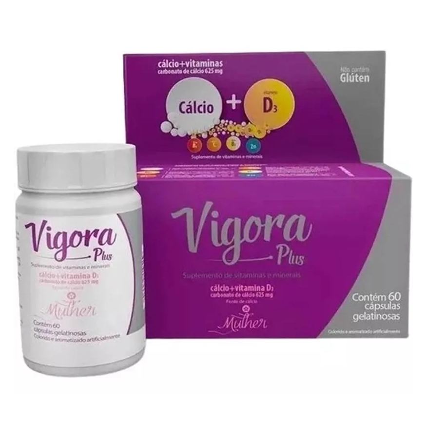 Prati Donaduzzi Suplemento Vigora Plus Mulher Cálcio+vit D3 60 Cápsulas - Prati