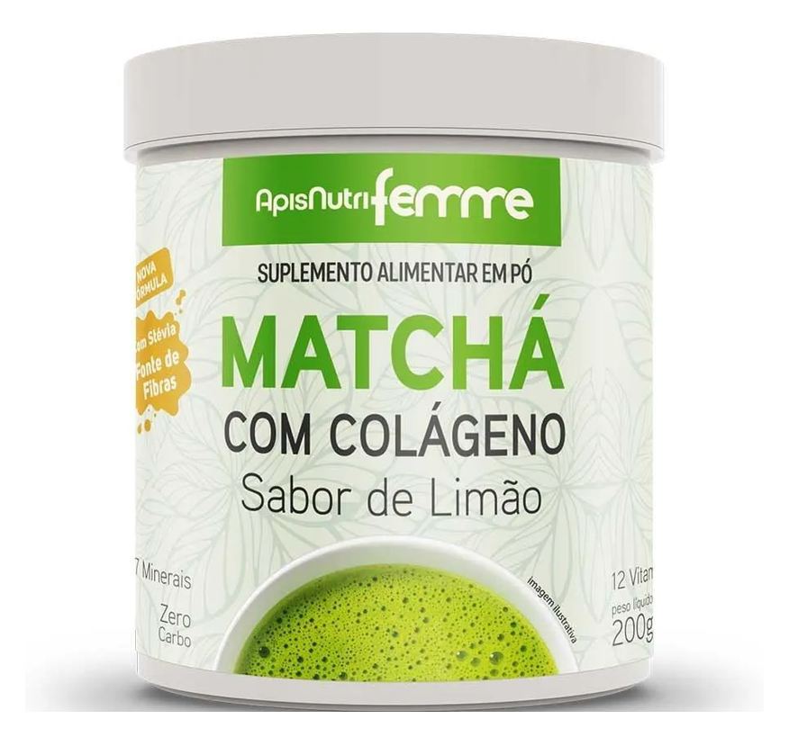 Apisnutri Matchá (200g) - Sabor: Limão