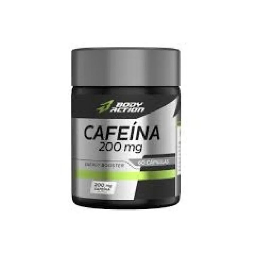 Body Action Cafeína 200mg (60 Cápsulas) - Padrão: Único
