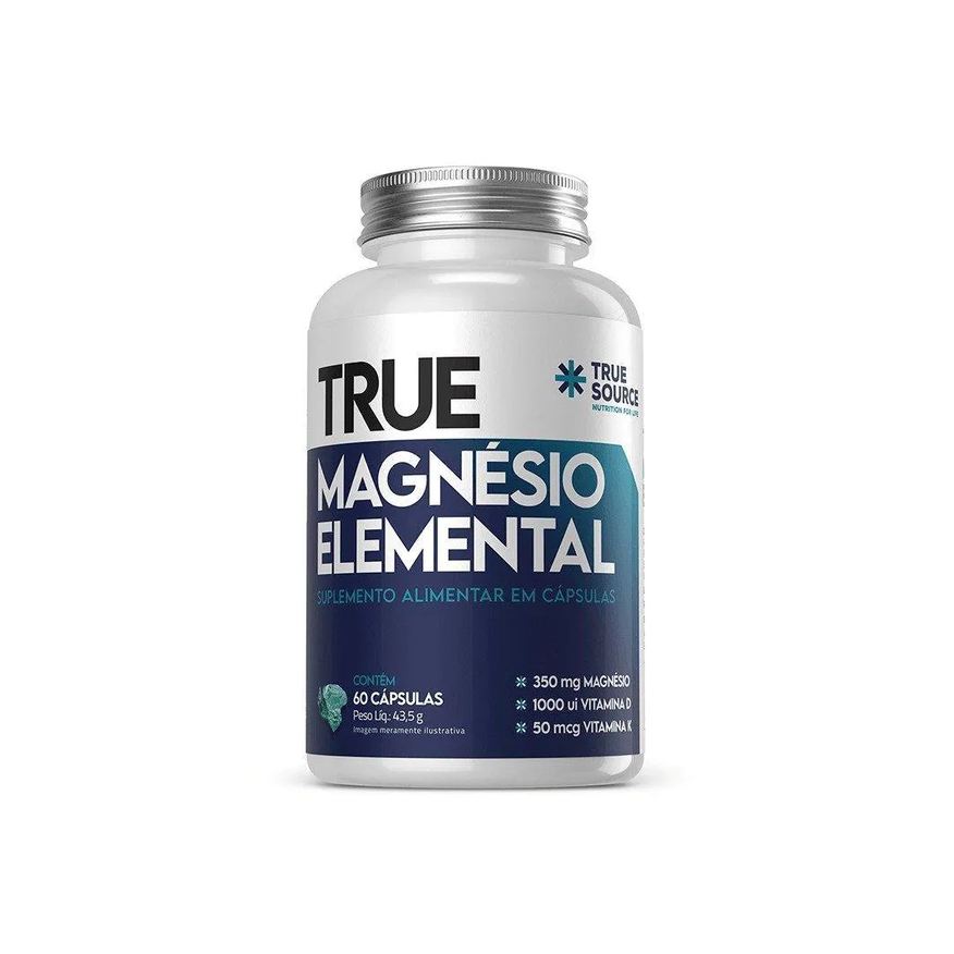 True Magnésio Elemental 60 cápsulas