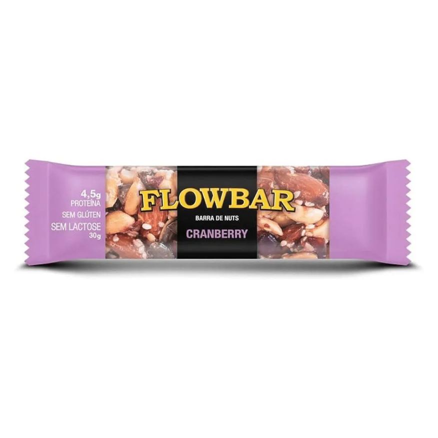 Flowbar Barra de Nuts Dark Cranberry 70% Cacau