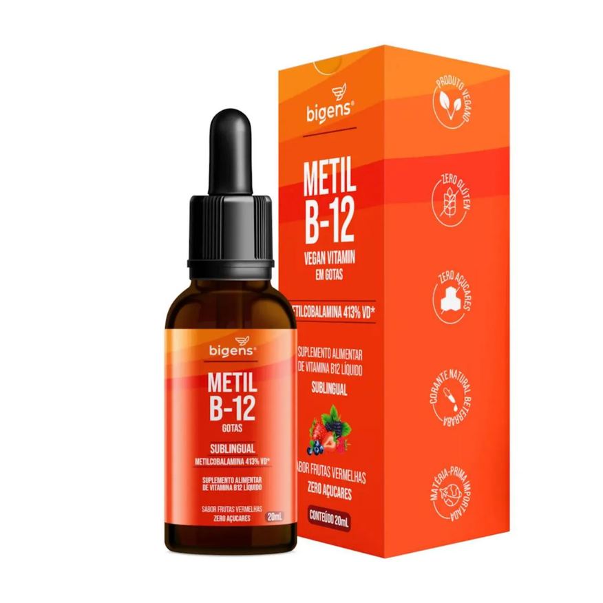 Bigens Vitamina B12 Metilcobalanina Frutas Vermelhas 20ml