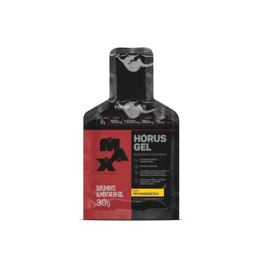 Max Titanium Hórus Gel Sachê (30g) - Sabor: Tipo Energético