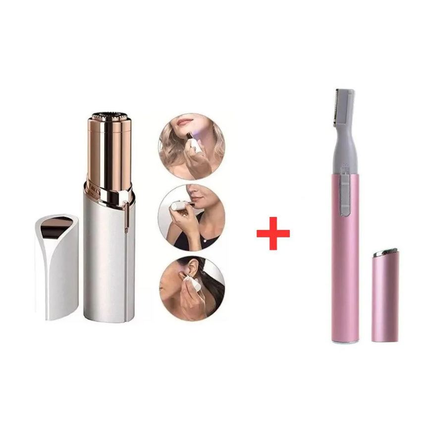 Depilador Kit Portátil para Sobrancelha e Depilador Facial Buço Aparador de Pelos
