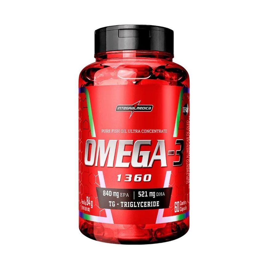 Integralmédica Ômega 3 Concentrado 1.360mg com Vitamina e (60 cápsulas) - Padrão: Único