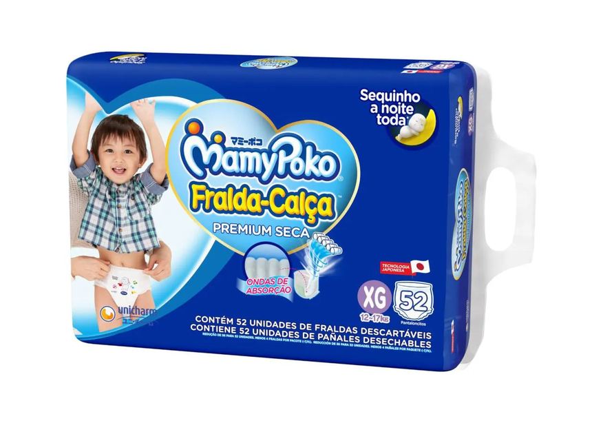 Mamypoko Fralda Fralda-calca Hiper 52un Xg