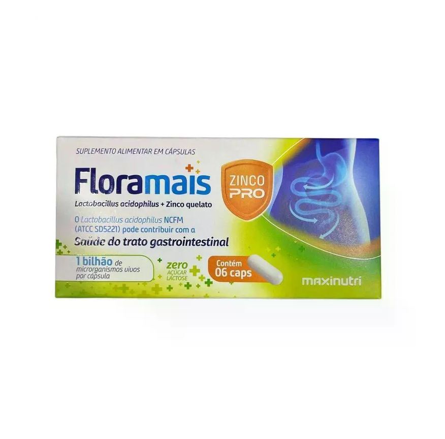 Maxinutri Floramais Zinco Pró 6 Cápsulas