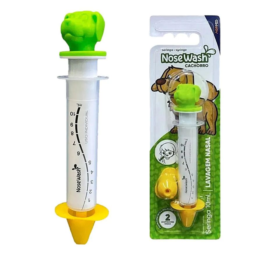 Nosewash Seringa para Lavagem Nasal Cachorro 10ml - Unidade
