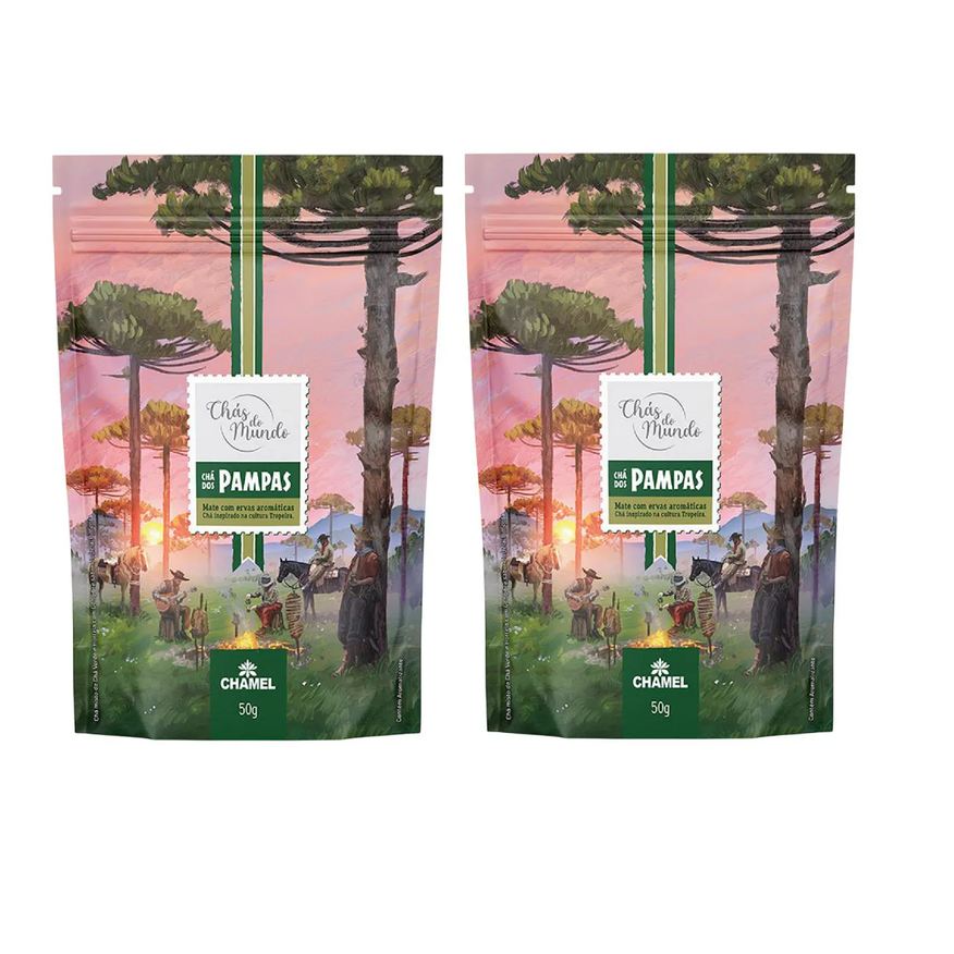 Chamel Kit 02 Chás do Mundo Pouch Chá Pampas 50g