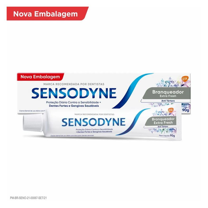 Sensodyne Creme Dental Branqueador Extra Fresh Antitártaro 90g