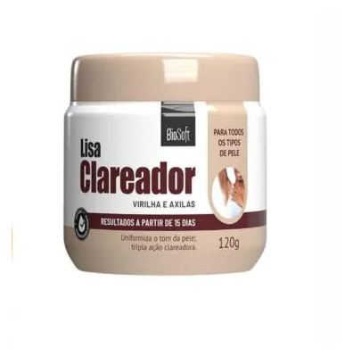 Bio Soft Creme Clareador de Pele Virilha e Axila Corporal Tripla Ação