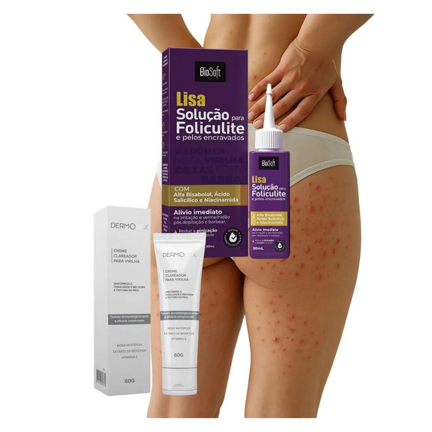 Bio Soft Clareador Íntimo Virilha Axila + Foliculite e Pelo Encravado