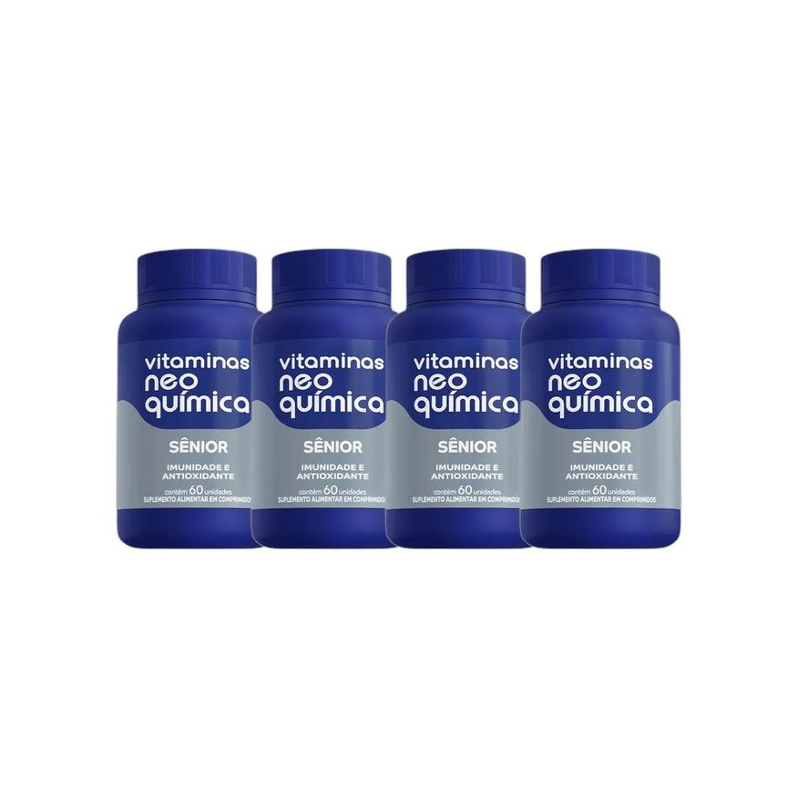 Neo Química Kit 4x Suplemento Alimentar Sênior 60 Cpr - Neo Quimica