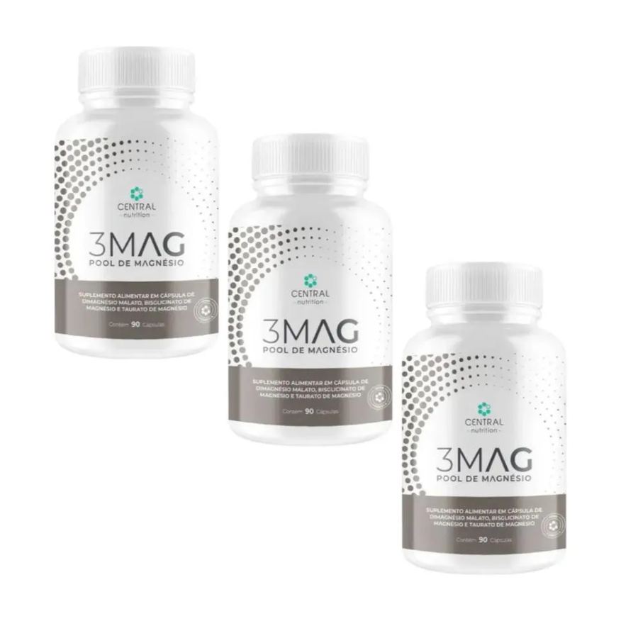Central Nutrition Kit com 3 unidades 3mag Pool de Magnésio