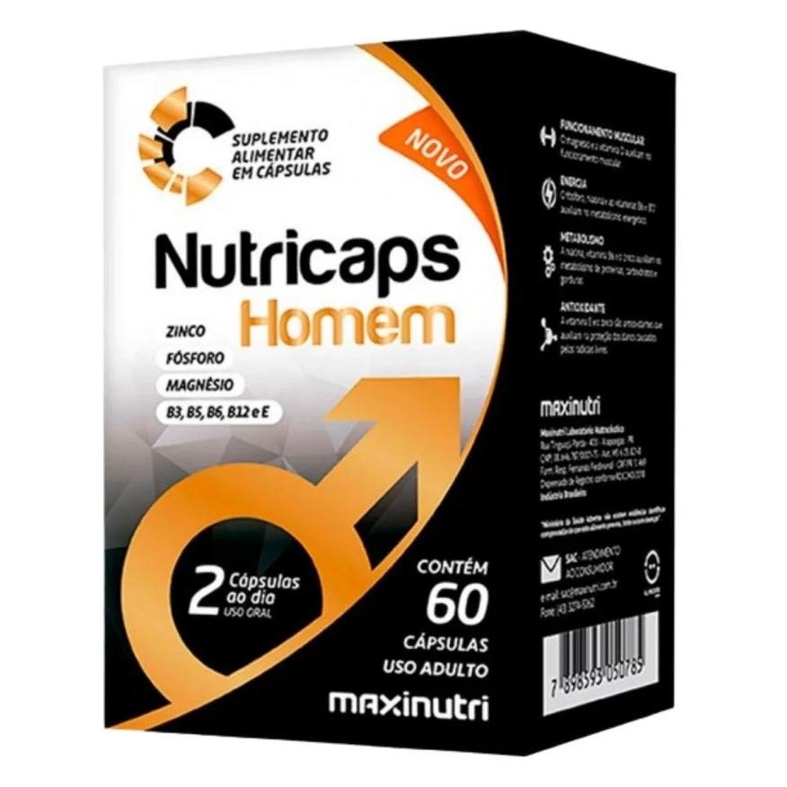Maxinutri Nutricaps Homem 60 cápsulas