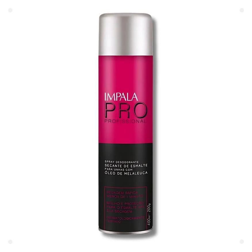 Secante Spray de Esmalte para Unhas com Óleo de Melaleuca Impala Pro 400ml