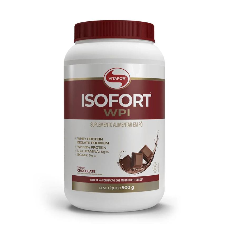 Vitafor Isofort Wpi Whey Isolado 900g Chocolate