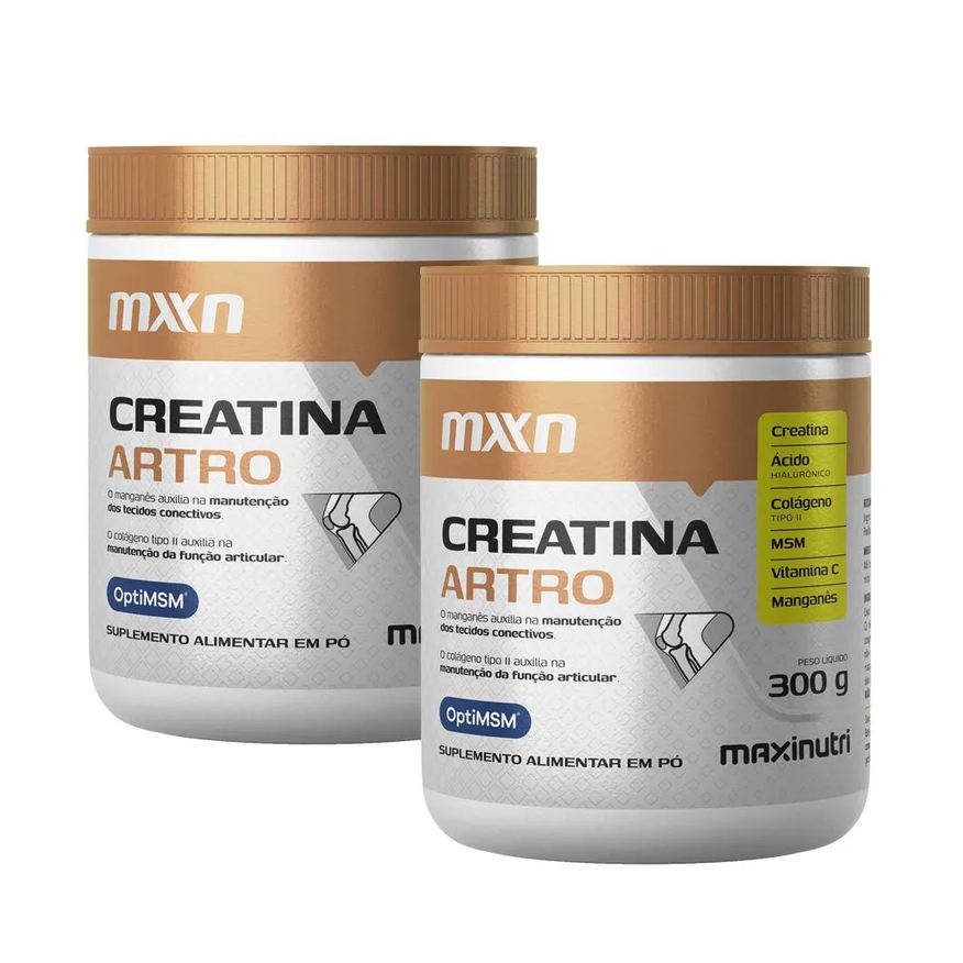 Maxinutri Kit 2 Creatina Mxn Artro Pó 300g