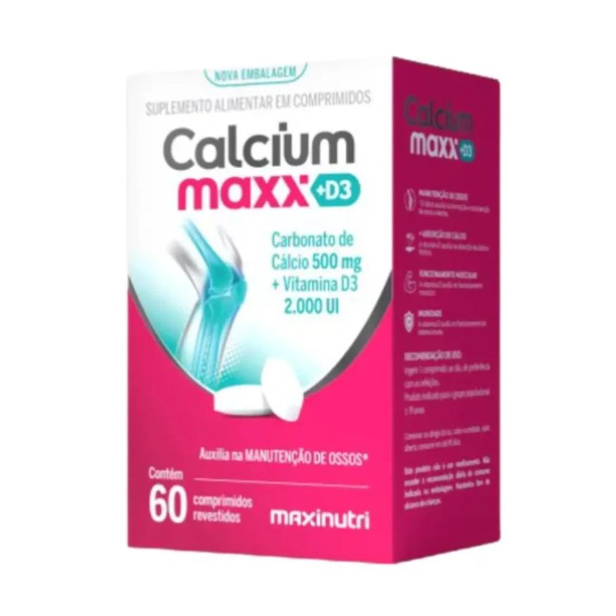 Maxinutri Suplemento Calcium Maxx D3 - Cálcio + Vitamina D3 2000ui