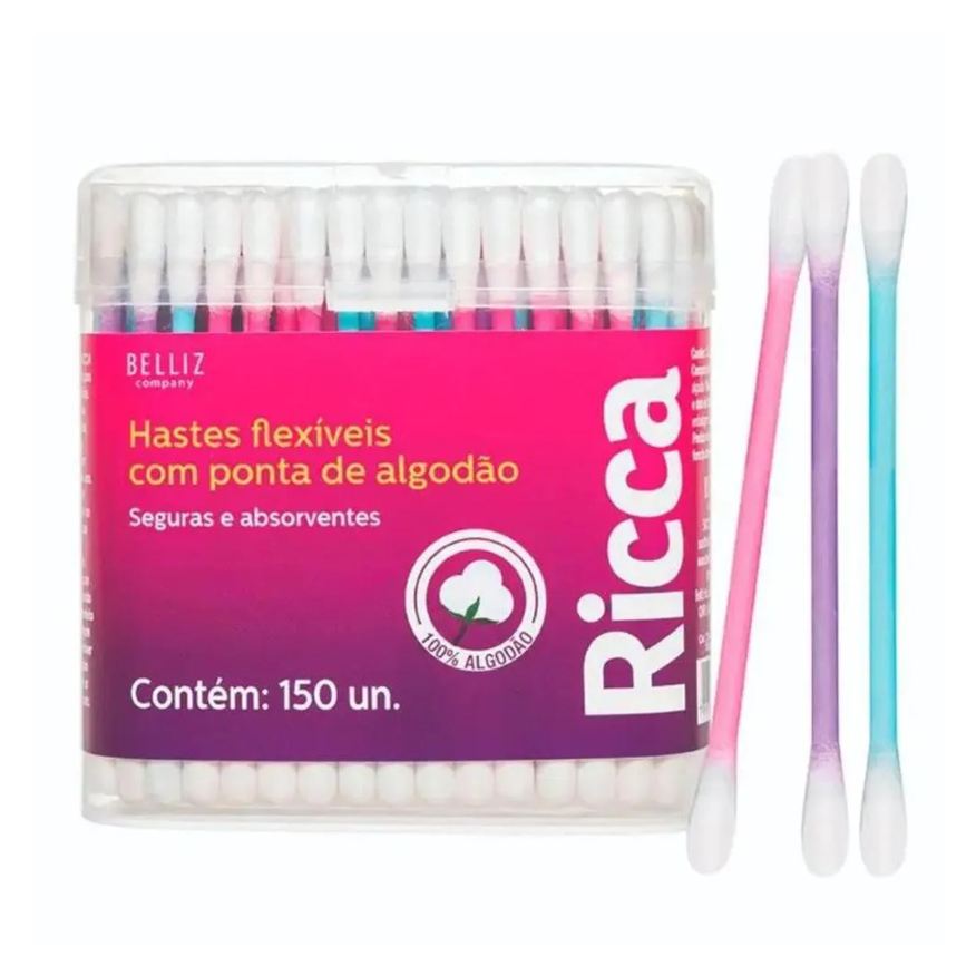 Big Universo Hastes Flexíveis Ricca com Ponta de Algodão Cód. 3244