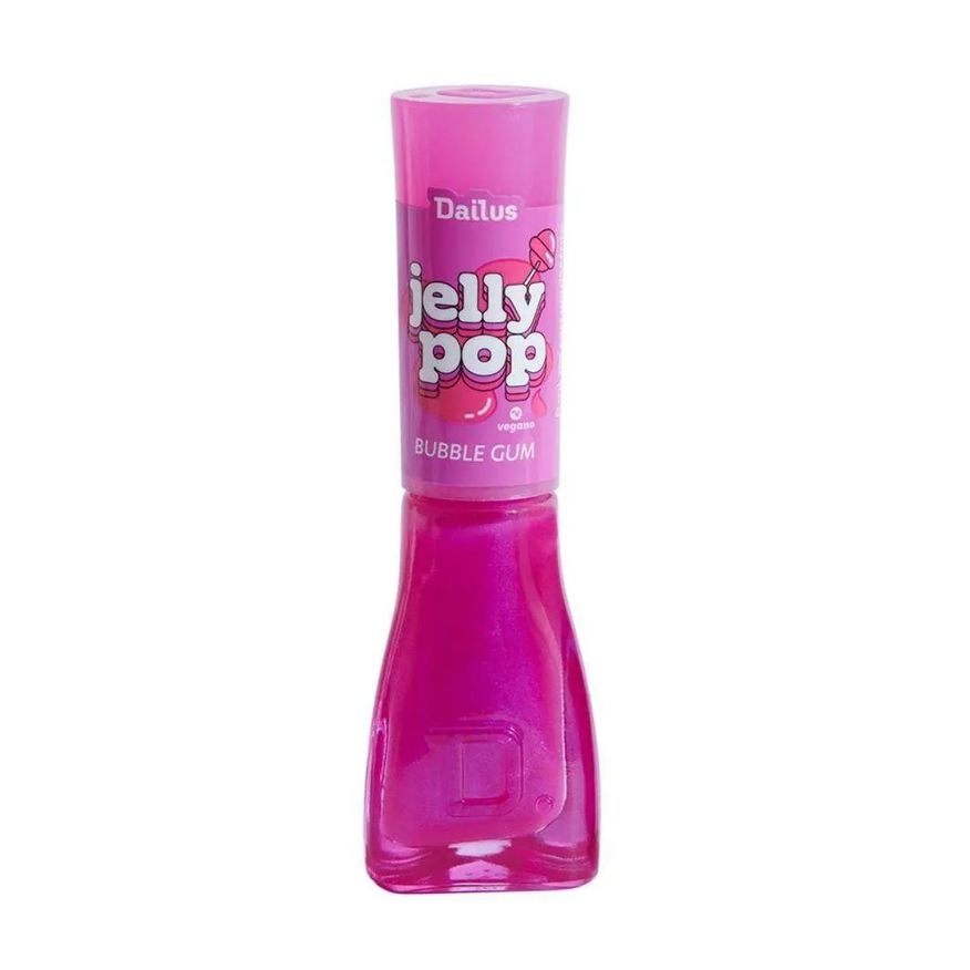 Dailus Esmalte Jelly Pop Bubble Gum 9ml Roxo Translúcido com Efeito Holográfico