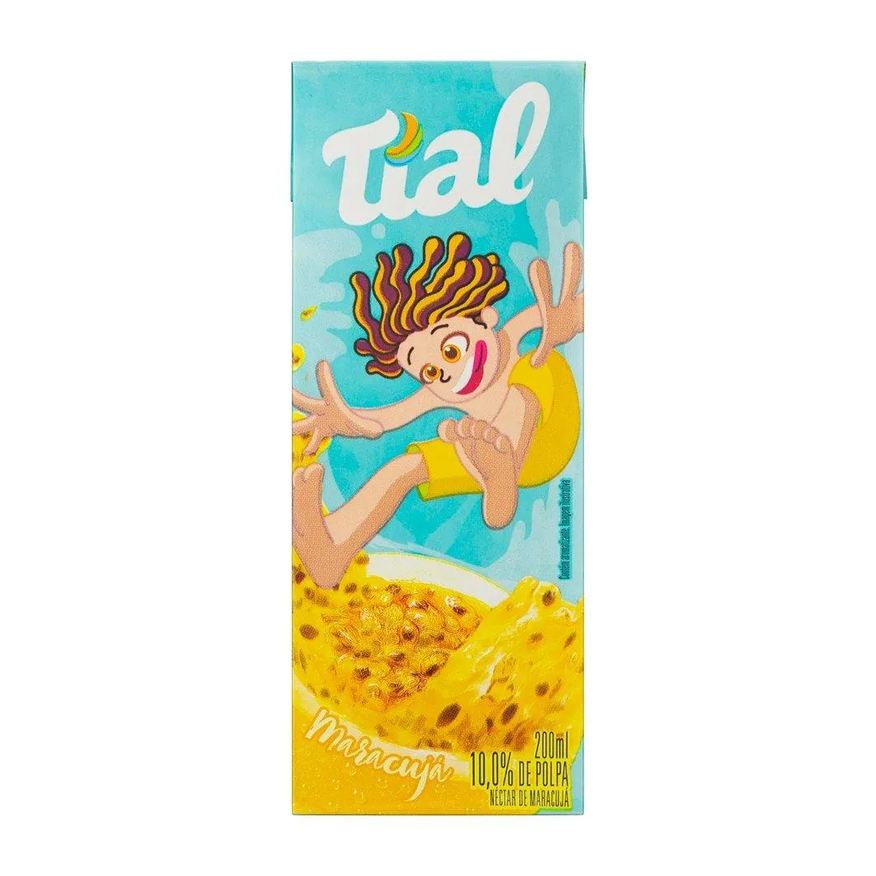 Tial Suco Kids Néctar Maracujá 200ml - Embalagem com 24 unidades