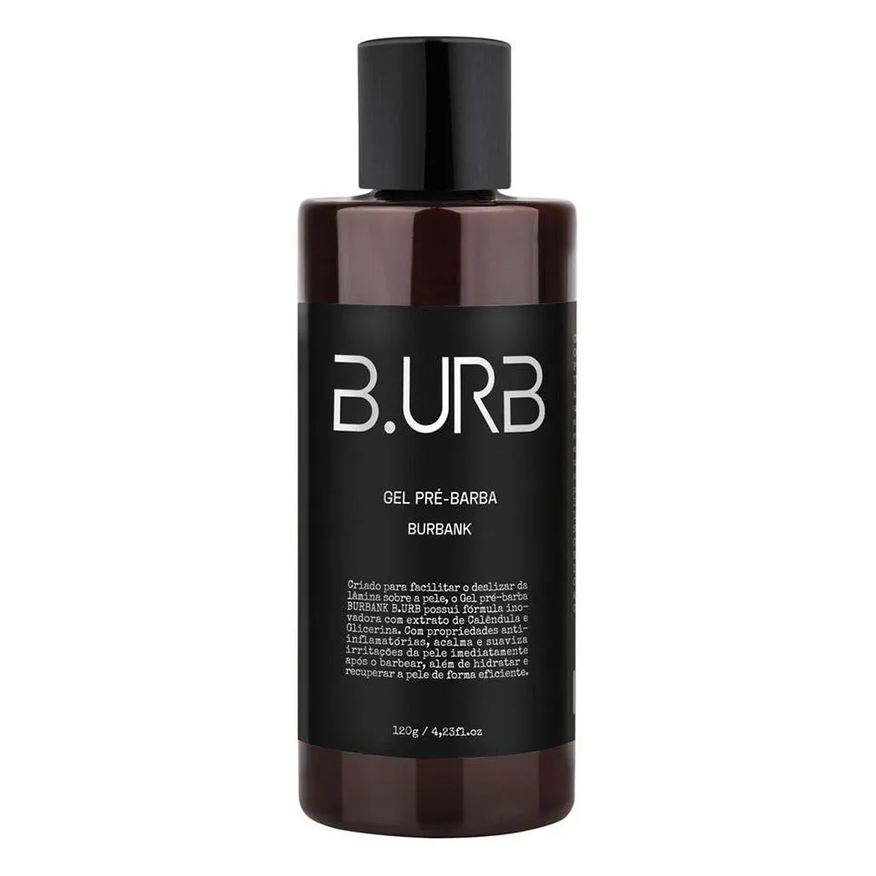 B.urb Gel Pré Barba Burbank Refrescante Anti Irritação 120g Barba Urbana