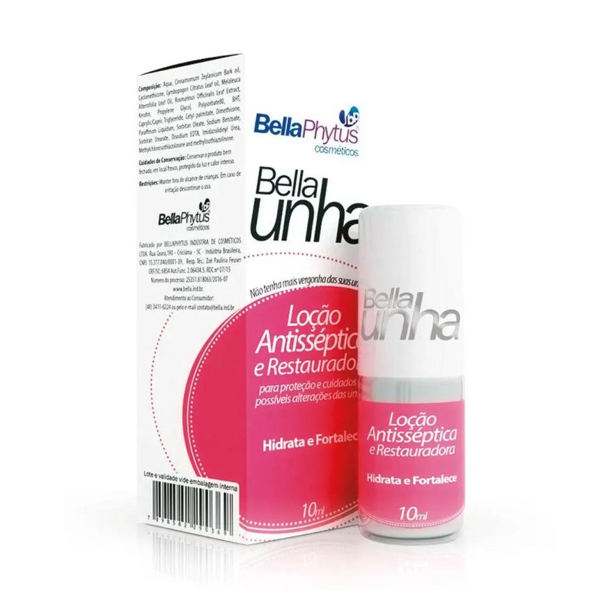 Bellaphytus Bella Unha Loção Antisséptica e Reparadora 10ml