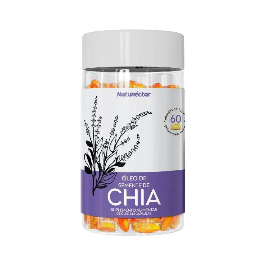Natunéctar Óleo de Semente de Chia Natunectar - 60 Cápsulas