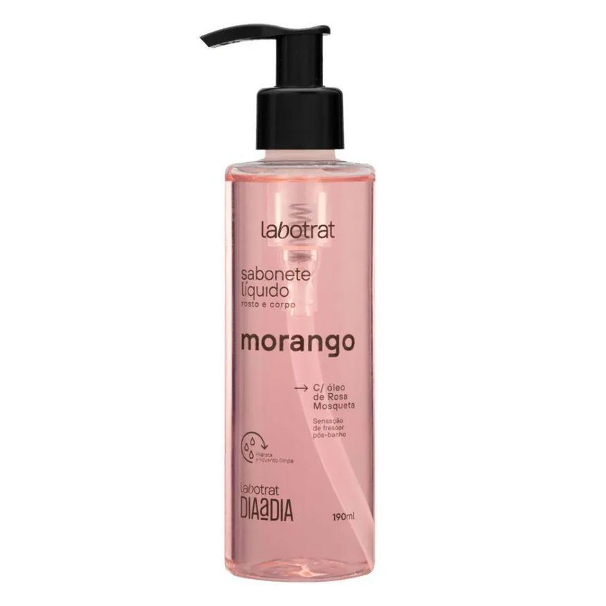 Labotrat Sabonete Líquido Rosto e Corpo Morango 190ml
