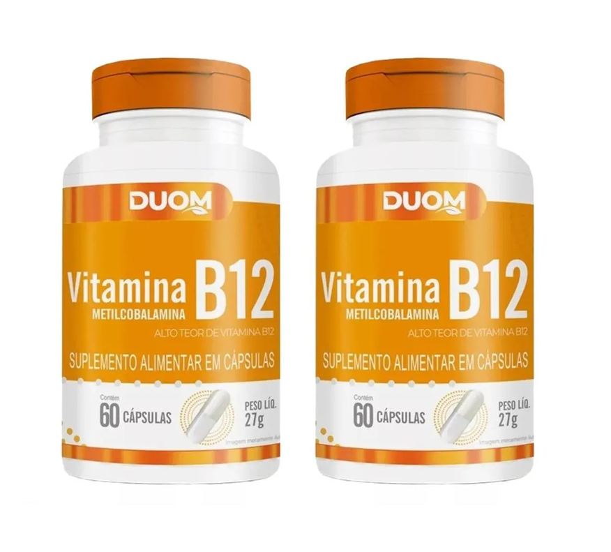 Duom Kit 2 Suplemento Vitamina B12 Metilcobalamina 60cps