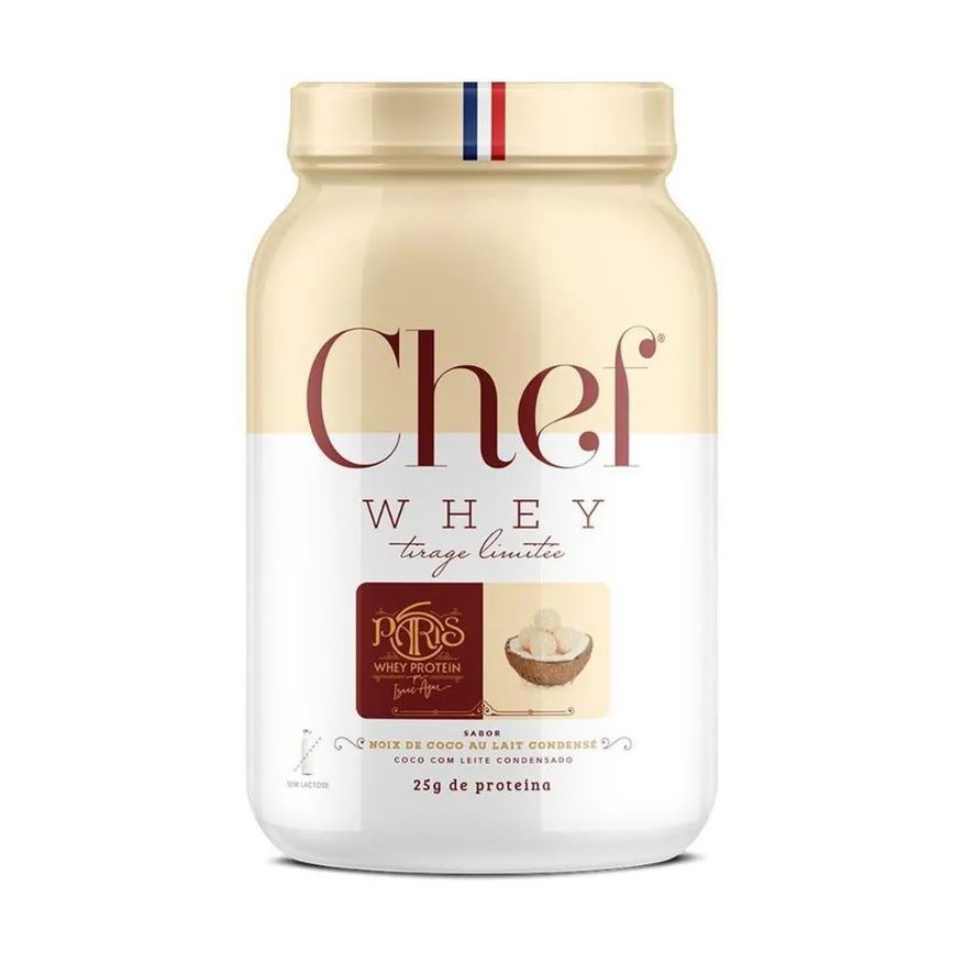 Chef Whey Protein Concentrado Gourmet Paris 6 800g - sem Lactose Coco com Leite Condensado