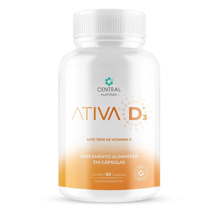 Central Nutrition Vitamina D3 Ativa D3 60 cápsulas